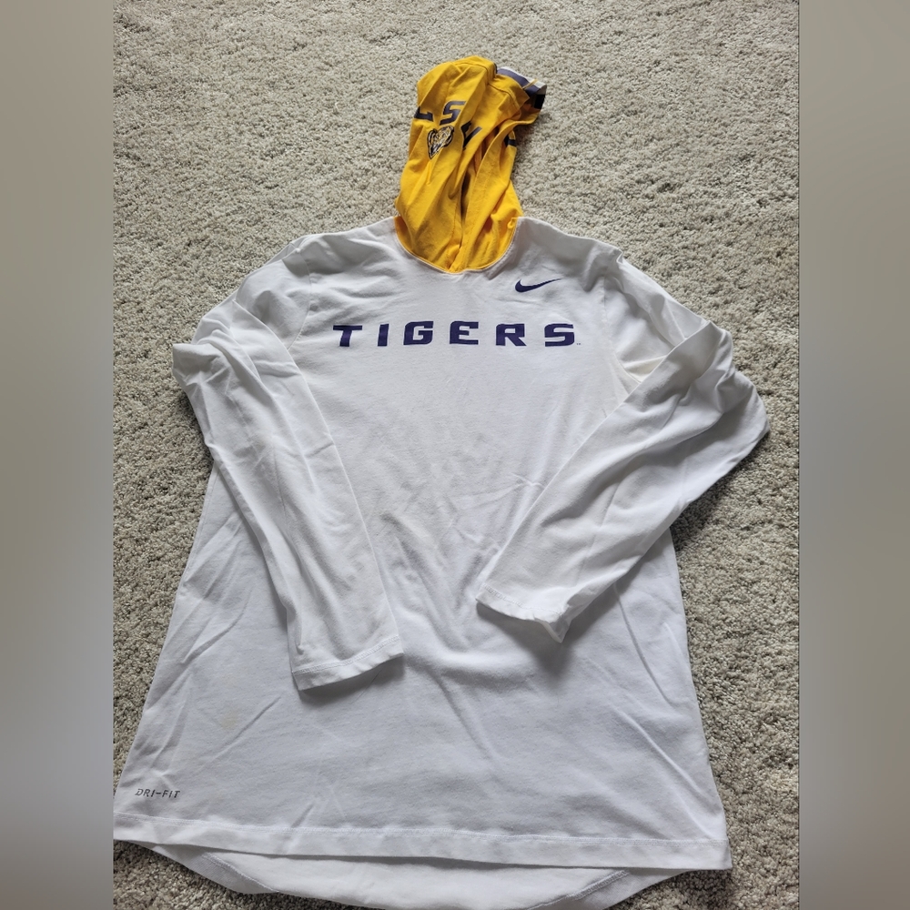 Nike LSU hooded LS tee